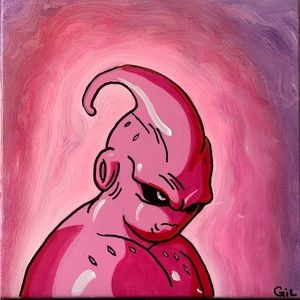 Super buu dragon ball painting